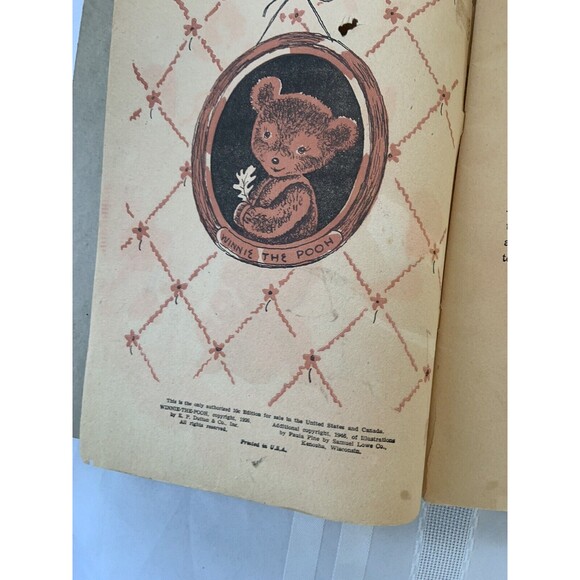 1946 Winnie the Pooh (Three Stories) A.A. Milne children's book Paula Pine art - Picture 10 of 12
